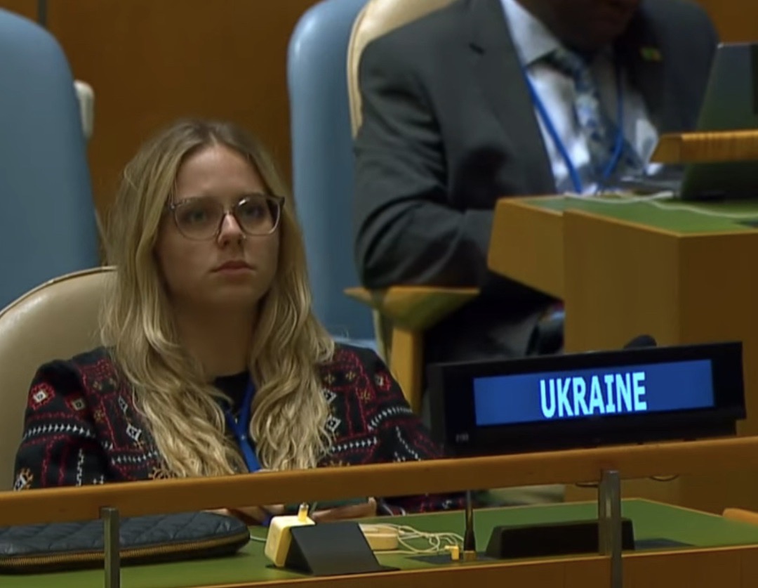 Liza Nezhyva (BCB &lsquo;27) at 80th UNGA